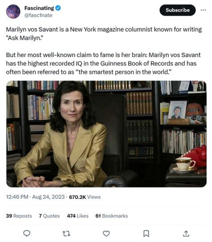 Marilyn Vos Savant | VivaSync